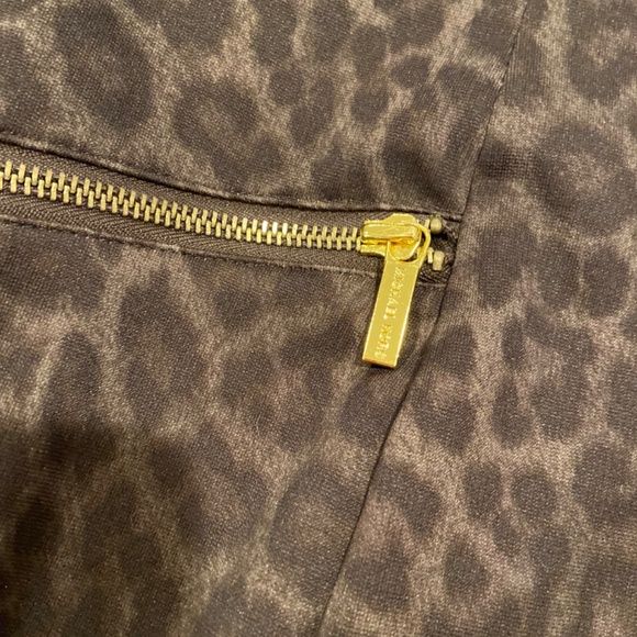 Leopard Print Skirt with Gold Accents - Picture 3 of 8